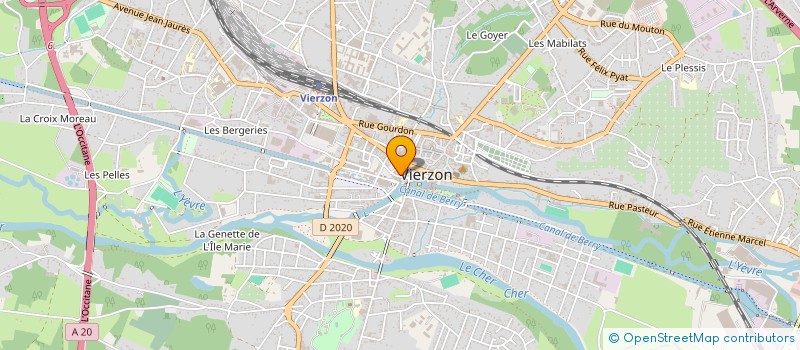 localisation de l'entreprise MONSIEUR ERWAN LE GOFF  VIERZON