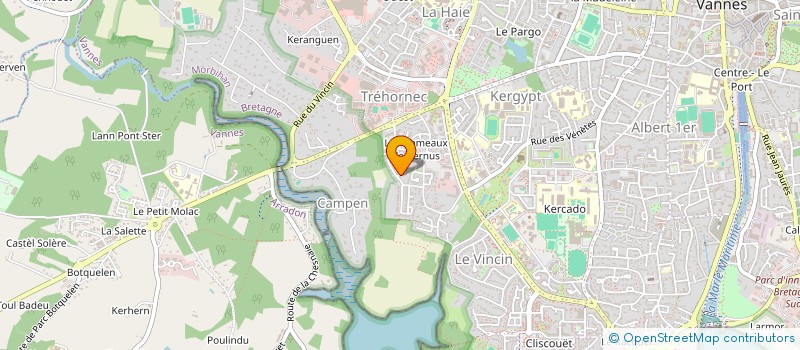 localisation de l'entreprise MONSIEUR ERWAN LE LUHERN à VANNES