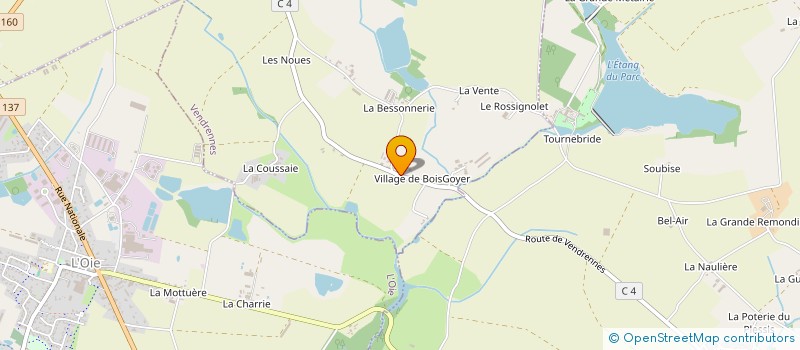 localisation de l'entreprise MONSIEUR ERWAN LE MAITRE  VENDRENNES