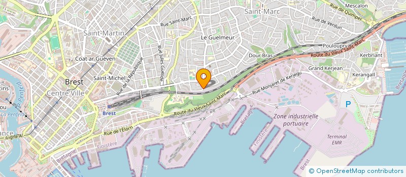 localisation de l'entreprise MONSIEUR ERWAN LE MARTRET à BREST