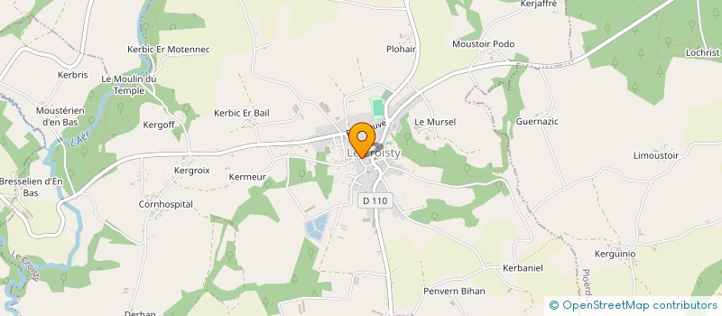 localisation de l'entreprise MONSIEUR ERWAN LE MAUFF  LE CROISTY