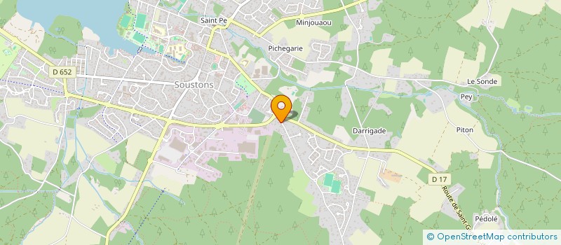 localisation de l'entreprise MONSIEUR ERWAN LE PONCIN  SOUSTONS