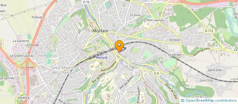 localisation de l'entreprise MONSIEUR ERWAN LE ROUX à MORLAIX