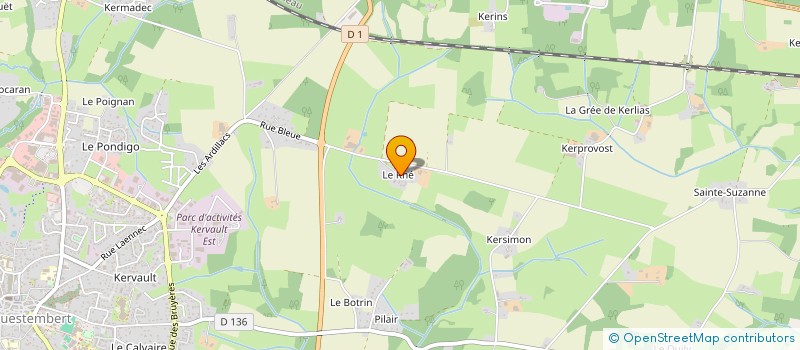 localisation de l'entreprise MONSIEUR ERWAN LE VIGOUROUX  QUESTEMBERT