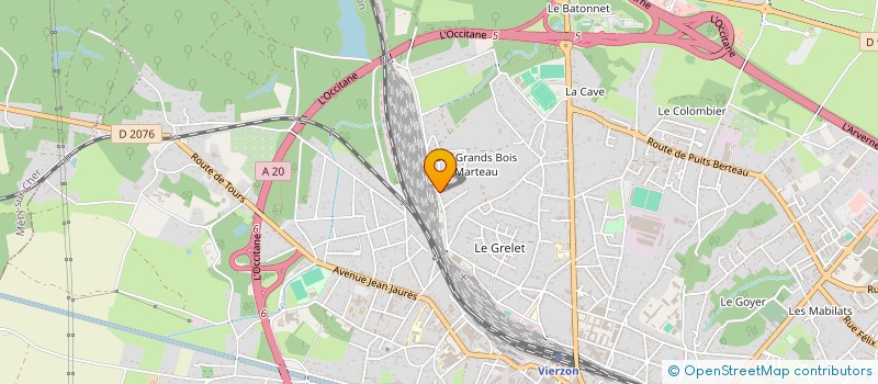 localisation de l'entreprise MONSIEUR ERWAN LE YOUDEC  VIERZON