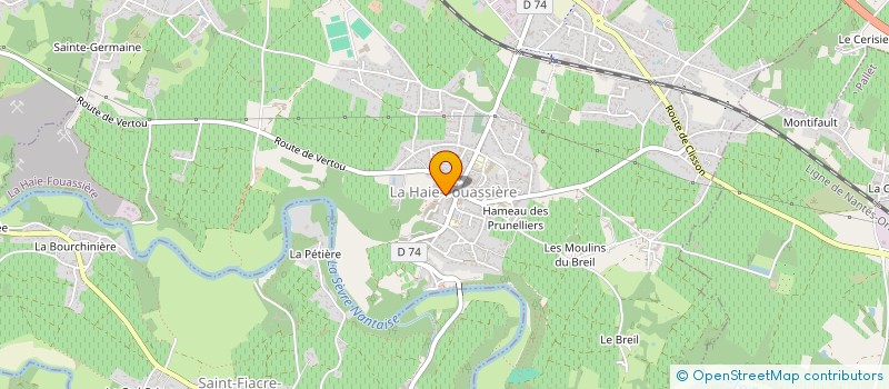 localisation de l'entreprise MONSIEUR ERWAN LEBLE  LA HAIE-FOUASSIERE