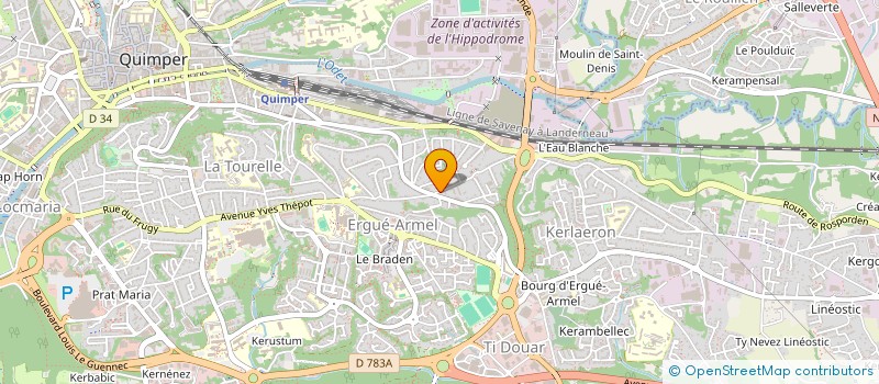 localisation de l'entreprise MONSIEUR ERWAN LECORNEC à QUIMPER