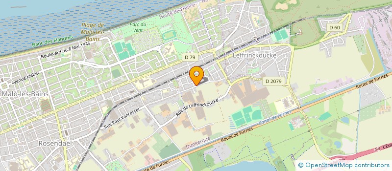 localisation de l'entreprise MONSIEUR ERWAN LEQUELLENEC à DUNKERQUE