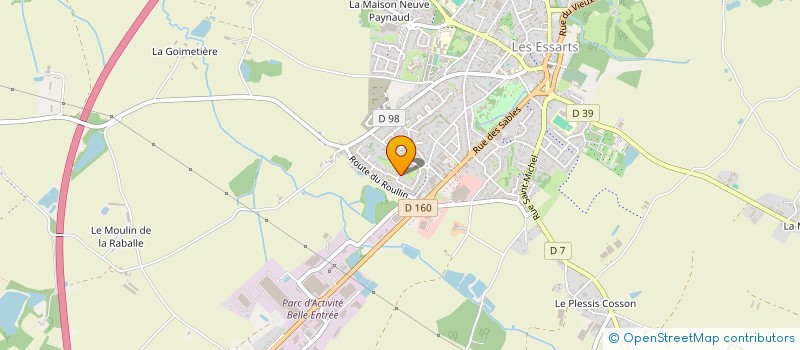 localisation de l'entreprise MONSIEUR ERWAN LEVESQUE  ESSARTS-EN-BOCAGE