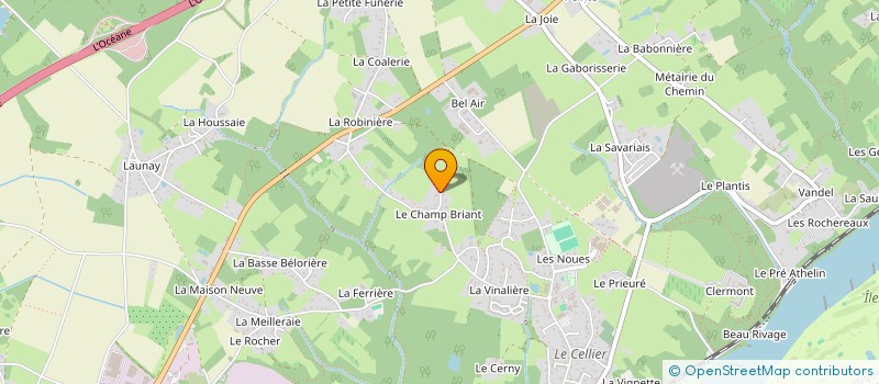 localisation de l'entreprise MONSIEUR ERWAN MARCHAND  LE CELLIER