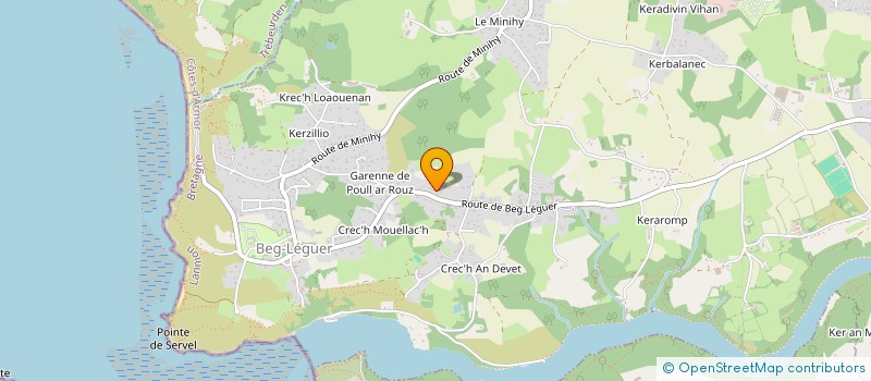 localisation de l'entreprise MONSIEUR ERWAN MELEARD à LANNION
