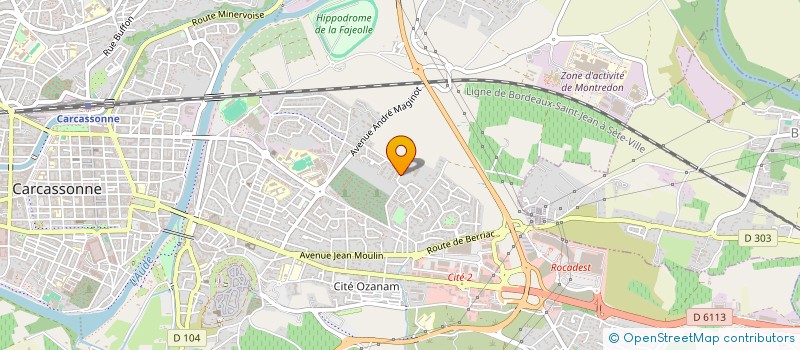 localisation de l'entreprise MONSIEUR ERWAN MESSAUSSIER  CARCASSONNE