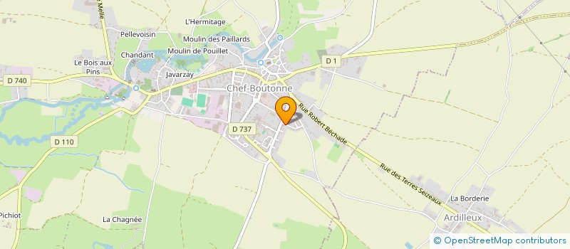 localisation de l'entreprise MONSIEUR ERWAN METOIS  CHEF-BOUTONNE