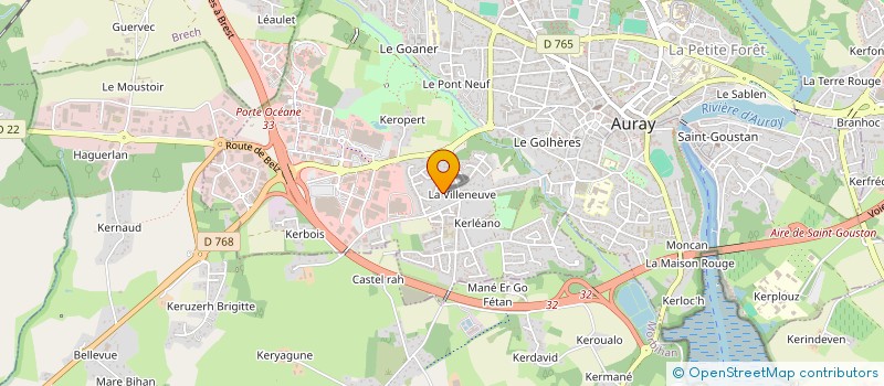 localisation de l'entreprise MONSIEUR ERWAN MIGNON à AURAY