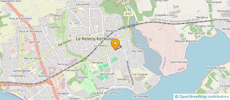 localisation de l'entreprise MONSIEUR ERWAN MILLIN à LE RELECQ-KERHUON