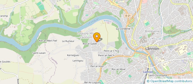 localisation de l'entreprise MONSIEUR ERWAN MINON à LANNION