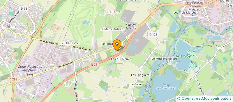 localisation de l'entreprise MONSIEUR ERWAN MORDELET  LE RHEU