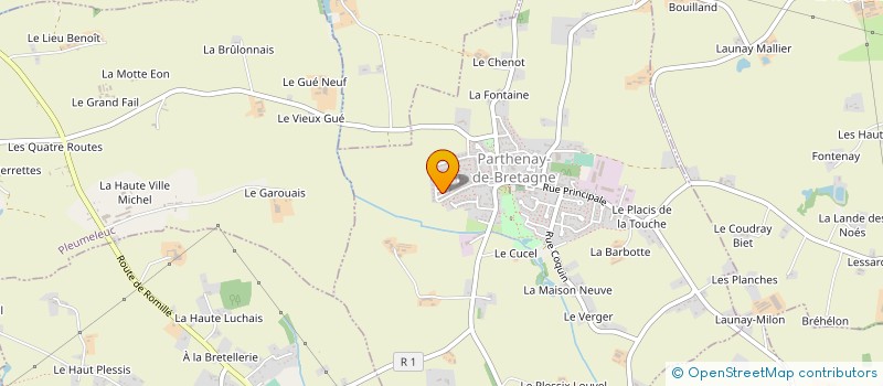 localisation de l'entreprise MONSIEUR ERWAN N'GUESSAN GBOHOUROU  PARTHENAY-DE-BRETAGNE