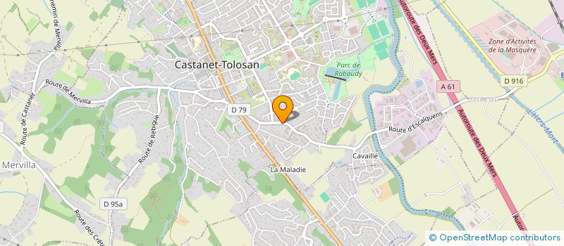 localisation de l'entreprise MONSIEUR ERWAN NAIT DJOUDI à CASTANET TOLOSAN