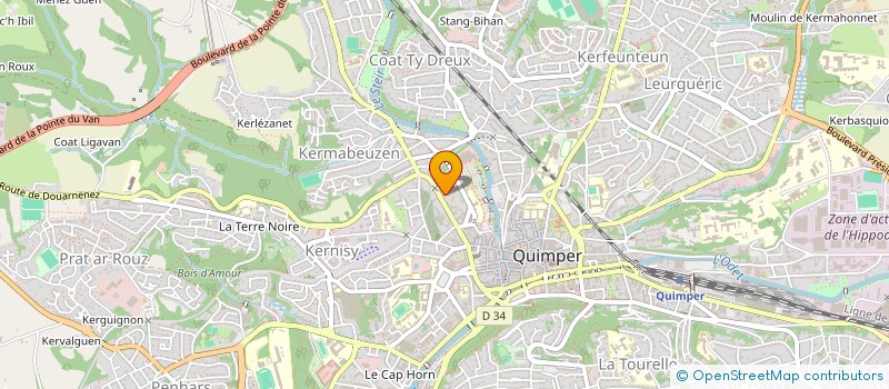 localisation de l'entreprise MONSIEUR ERWAN NOEL à QUIMPER