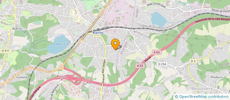 localisation de l'entreprise MONSIEUR ERWAN PAVOT à BIARRITZ