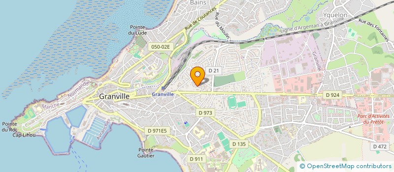 localisation de l'entreprise MONSIEUR ERWAN PERROUAULT  GRANVILLE