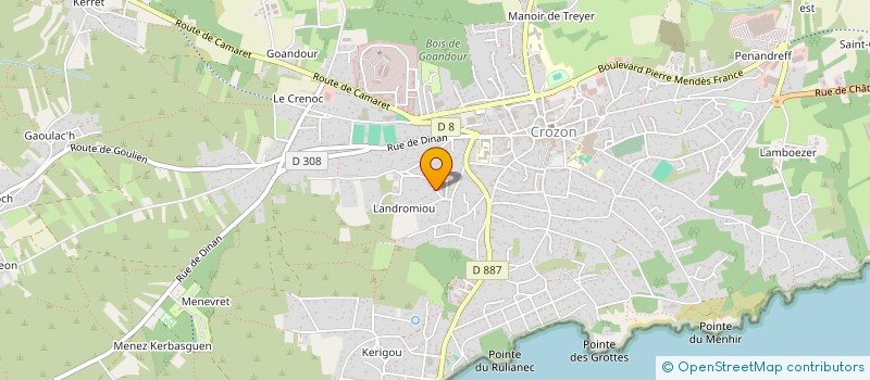 localisation de l'entreprise MONSIEUR ERWAN PHILIPPOT  CROZON