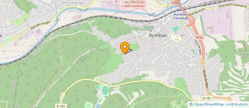 localisation de l'entreprise MONSIEUR ERWAN PINAUD  ROMBAS