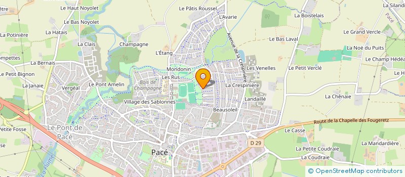 localisation de l'entreprise MONSIEUR ERWAN QUETTEVILLE  PACE