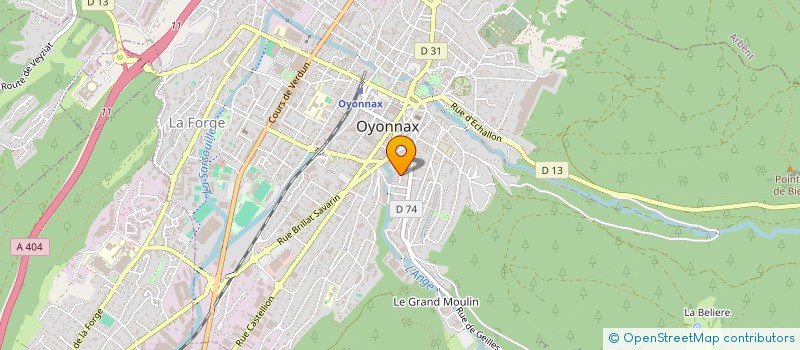 localisation de l'entreprise MONSIEUR ERWAN QUINIOU à OYONNAX