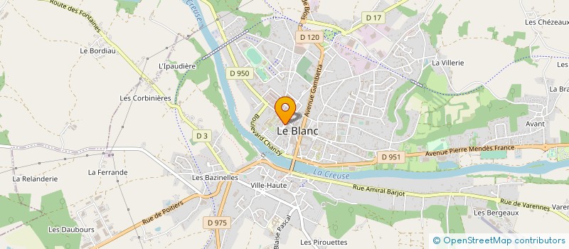 localisation de l'entreprise MONSIEUR ERWAN RIGOLLET à LE BLANC