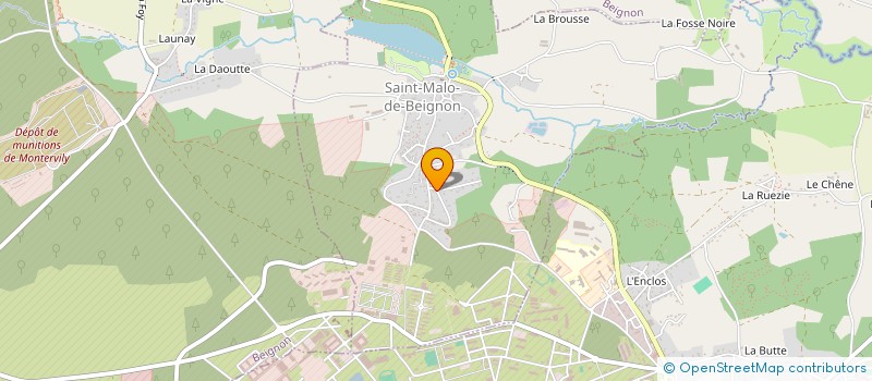 localisation de l'entreprise MONSIEUR ERWAN ROLLAND  SAINT-MALO-DE-BEIGNON