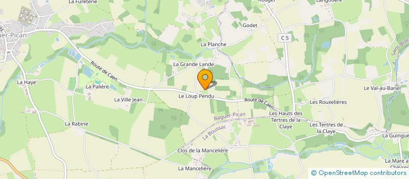 localisation de l'entreprise MONSIEUR ERWAN RONDIN  BAGUER-PICAN