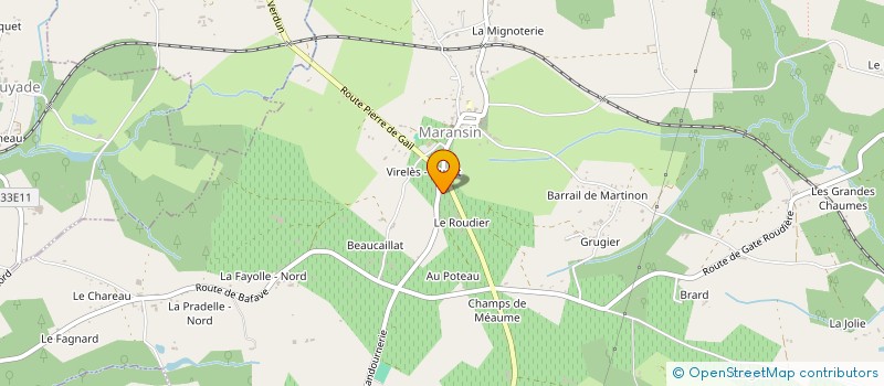 localisation de l'entreprise MONSIEUR ERWAN ROUDAUT  MARANSIN