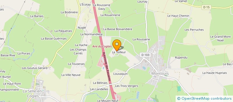localisation de l'entreprise MONSIEUR ERWAN SALMON DE LA GODELINAIS à LES PORTES DU COGLAIS