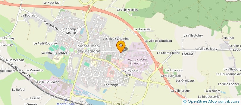 localisation de l'entreprise MONSIEUR ERWAN SAVIDAN ANGOSTO  MONTAUBAN-DE-BRETAGNE