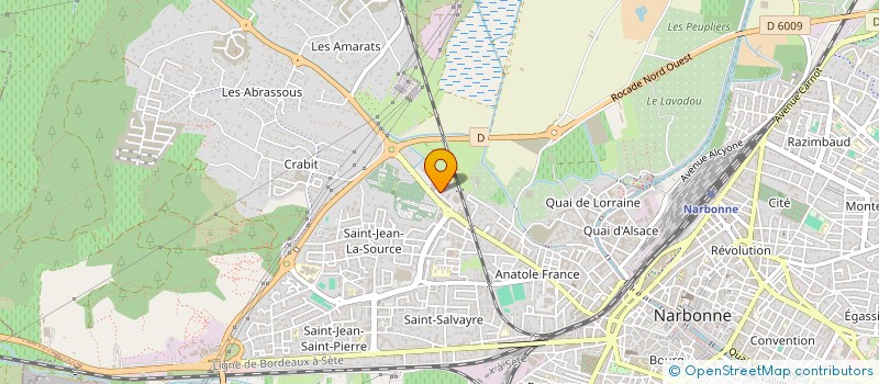 localisation de l'entreprise MONSIEUR ERWAN SIMIAND-BUISSONNET  NARBONNE