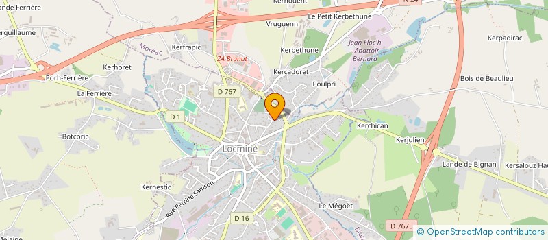 localisation de l'entreprise MONSIEUR ERWAN TERNOIS à LOCMINE