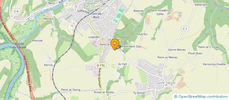 localisation de l'entreprise MONSIEUR ERWAN TERTRAIS  SAINT-SEGAL