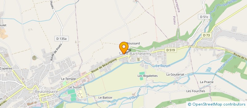 localisation de l'entreprise MONSIEUR ERWAN THOMAS  SAINT-BARTHELEMY