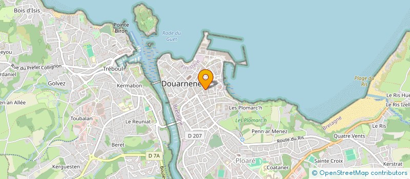 localisation de l'entreprise MONSIEUR ERWAN TRETOUT  DOUARNENEZ