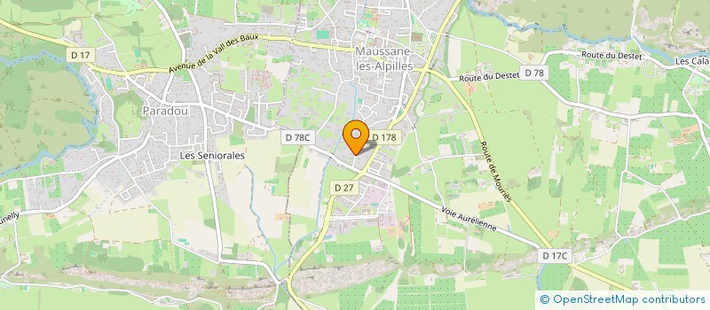 localisation de l'entreprise MONSIEUR ERWAN TRONSSON  MAUSSANE-LES-ALPILLES