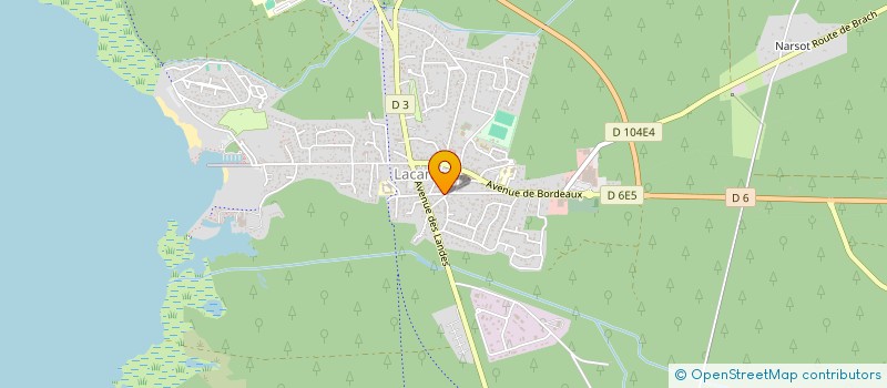 localisation de l'entreprise MONSIEUR ERWAN TROTIN--EON  LACANAU