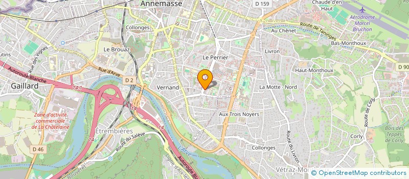 localisation de l'entreprise MONSIEUR ERWAN VALLENTIN--BRUN  ANNEMASSE