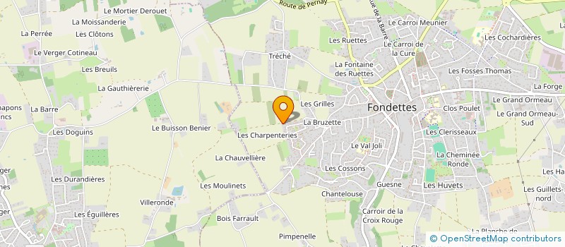 localisation de l'entreprise MONSIEUR ERWAN VALLES  FONDETTES