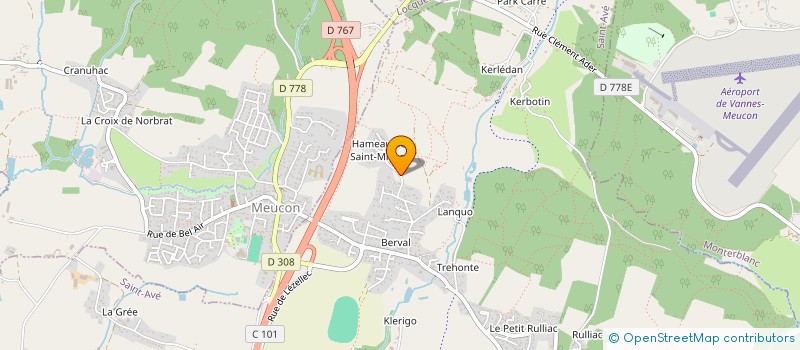 localisation de l'entreprise MONSIEUR ERWAN VERRE  SAINT-AVE