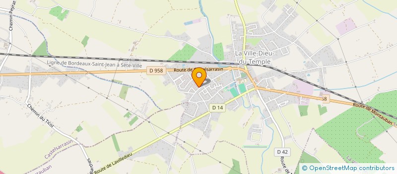 localisation de l'entreprise MONSIEUR ERWAN VILLENEUVE  LA VILLE-DIEU-DU-TEMPLE