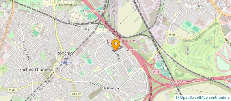 localisation de l'entreprise MONSIEUR ERWANN BOUMEZLAG  RONCHIN