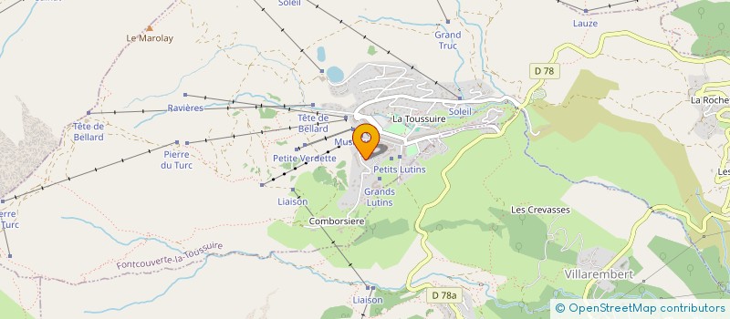 localisation de l'entreprise MONSIEUR ERWANN COLIN  FONTCOUVERTE-LA-TOUSSUIRE