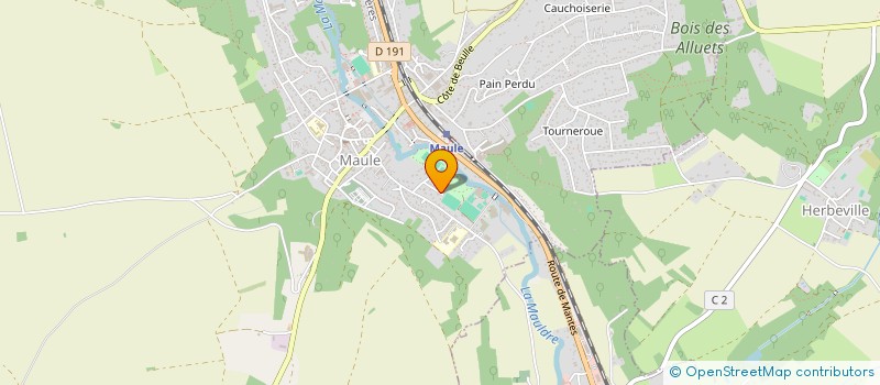 localisation de l'entreprise MONSIEUR ERWANN DANIELO  MAULE